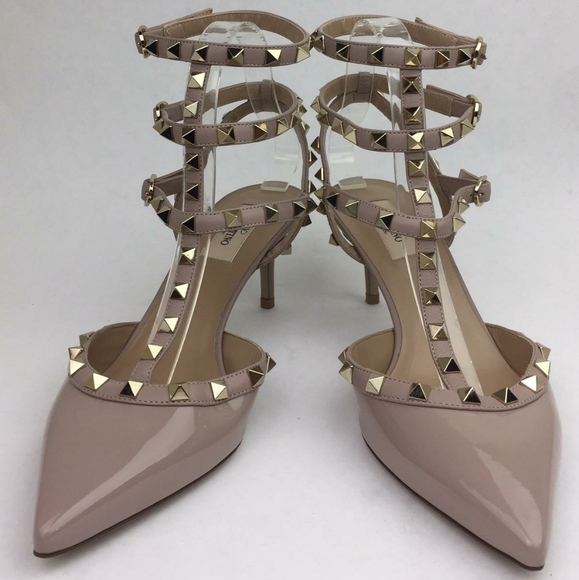VALENTINO Rockstud Strappy Pointed Toe Pum… - Picture 6 of 15